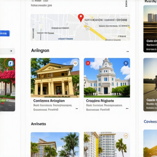 Screenshot of a well-optimized Arlington Google My Business profile with local engagement