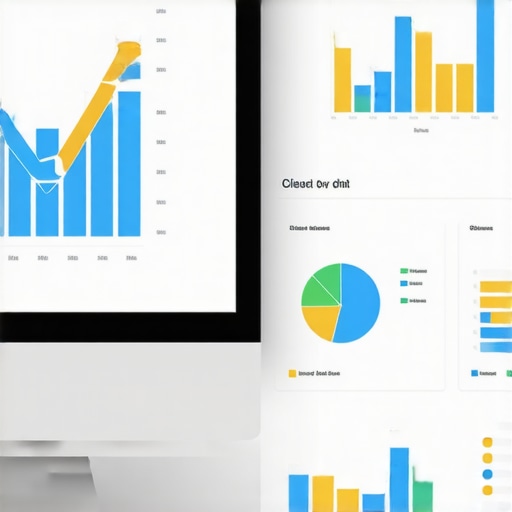 Workspace with multiple screens showing analytics dashboards and local SEO tools.