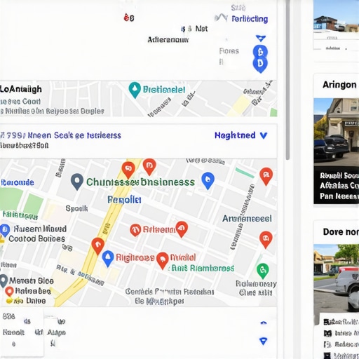 Google Maps listing showing Arlington business with local SEO enhancements