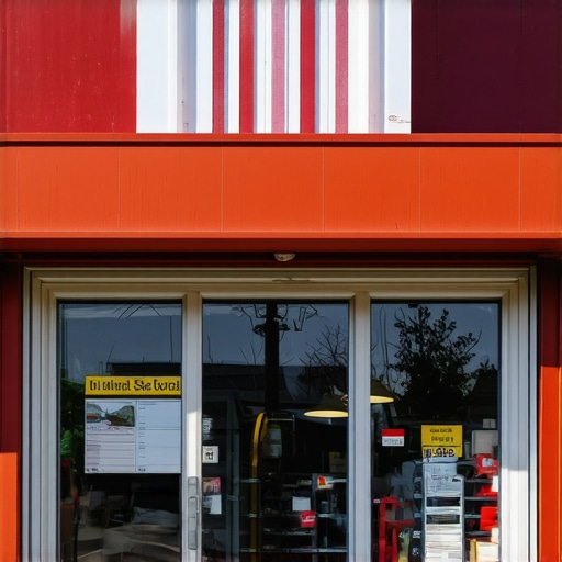 A bright and inviting storefront of a local Arlington business with visible signage