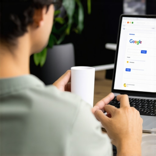 Digital marketer updating Google My Business listing for Arlington