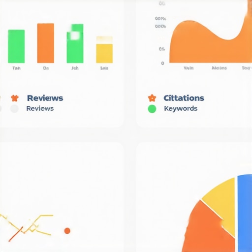 Advanced Local SEO Dashboard for Arlington Businesses Close-up of a digital dashboard displaying local SEO metrics for Arlington