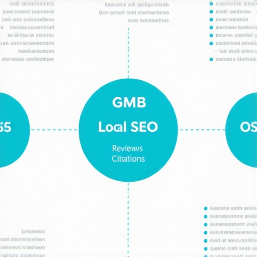 Infographic illustrating essential local SEO steps for Arlington shops