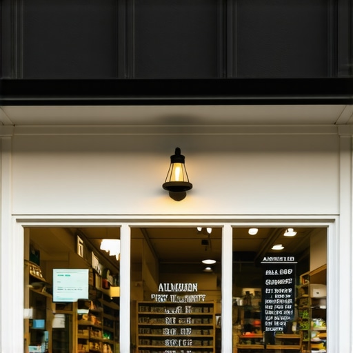 Arlington business storefront with SEO and Google My Business indicators