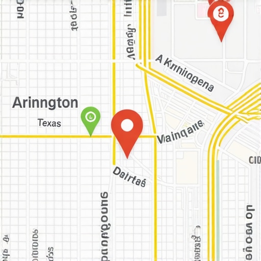 SEO Map of Arlington TX with Local Business Markers Map of Arlington TX showing local business markers and SEO icons