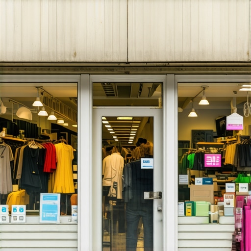 Vibrant Arlington storefront bustling with customers