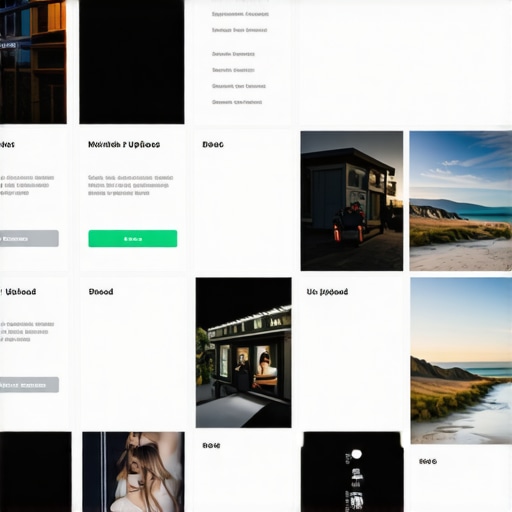 Screenshot of Google My Business dashboard's photo section showing uploaded images with verification marks.